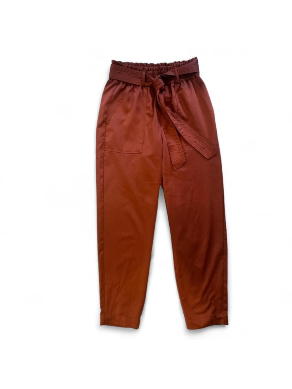 Abercrombie & Fitch Pants Wide Leg High Waisted Joggers Paper Bag Copper Small